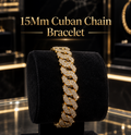 15mm Cuban Chain Bracelet for Women & Men | NOVA Jewels